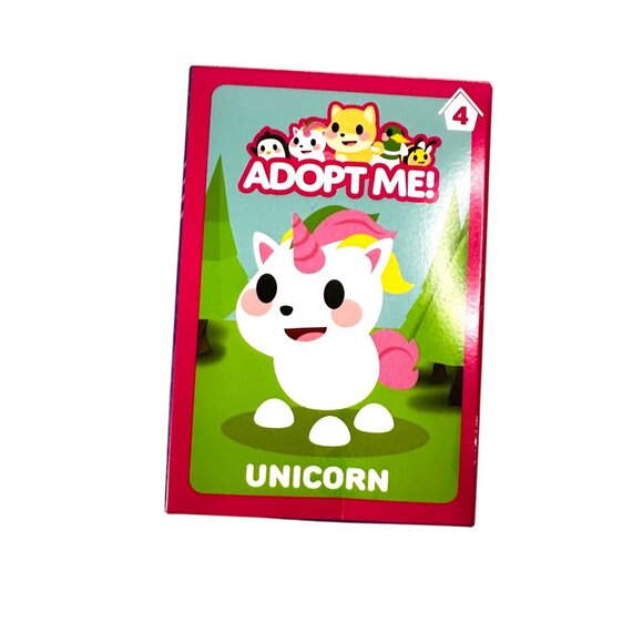 McDonalds Adopt Me Unicorn Toy Collectible Figure White & Pink NIB Complete - Picture 1 of 5